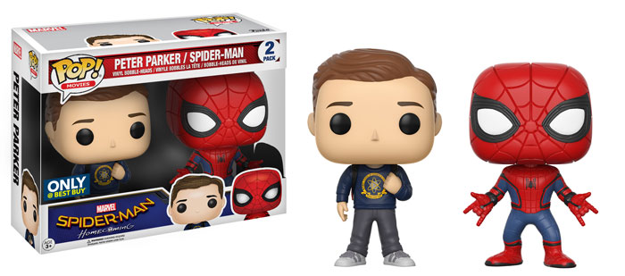 paquete hemisferio tifón 🤩 Funko Pop! Peter Parker & Spider-Man (Homecoming) (2-Pack) | 【 Mejor  Precio 】
