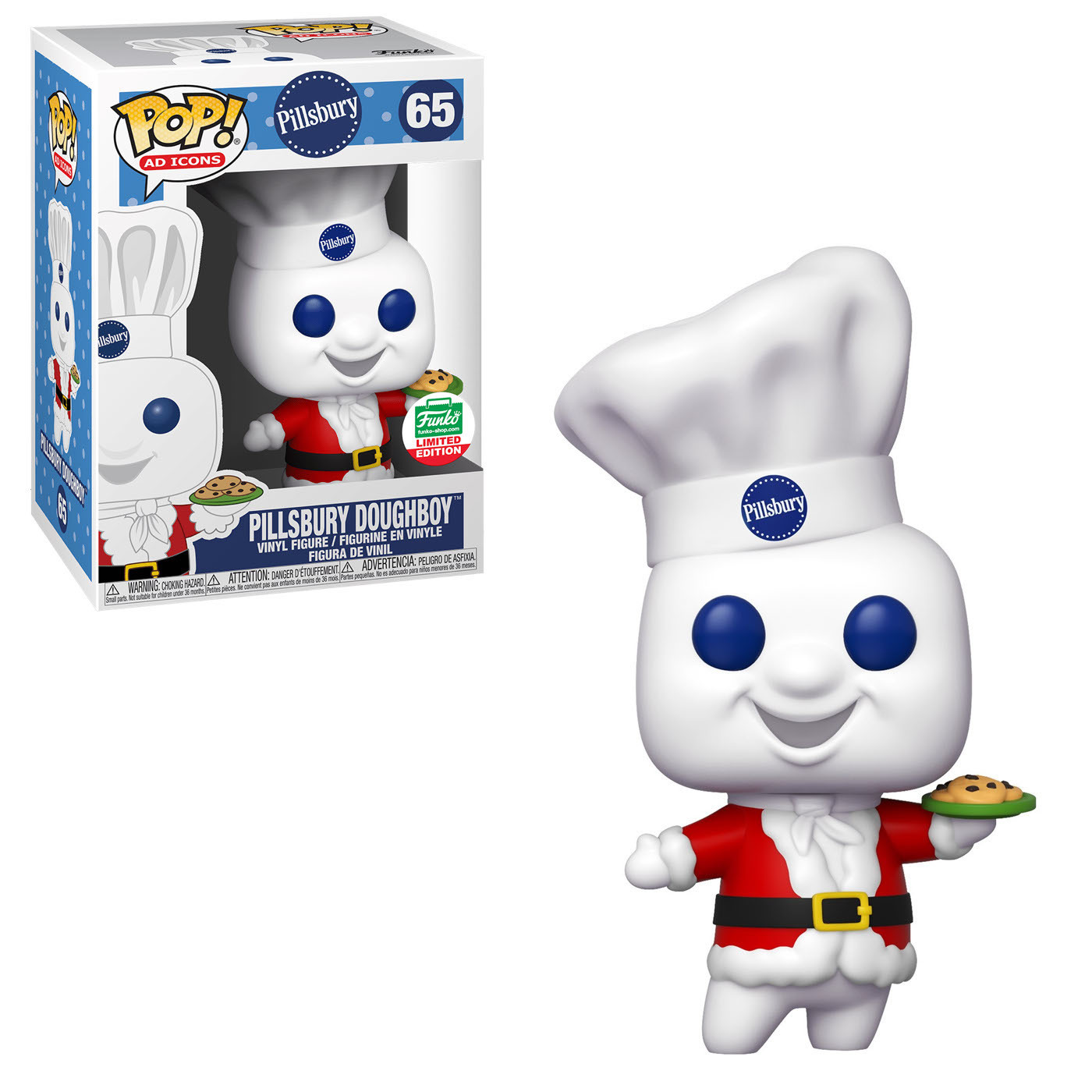 miseria Saludo Loco 🥇 Funko Pop! Pillsbury Doughboy (Santa Suit) | ▷ FunkoPops.es